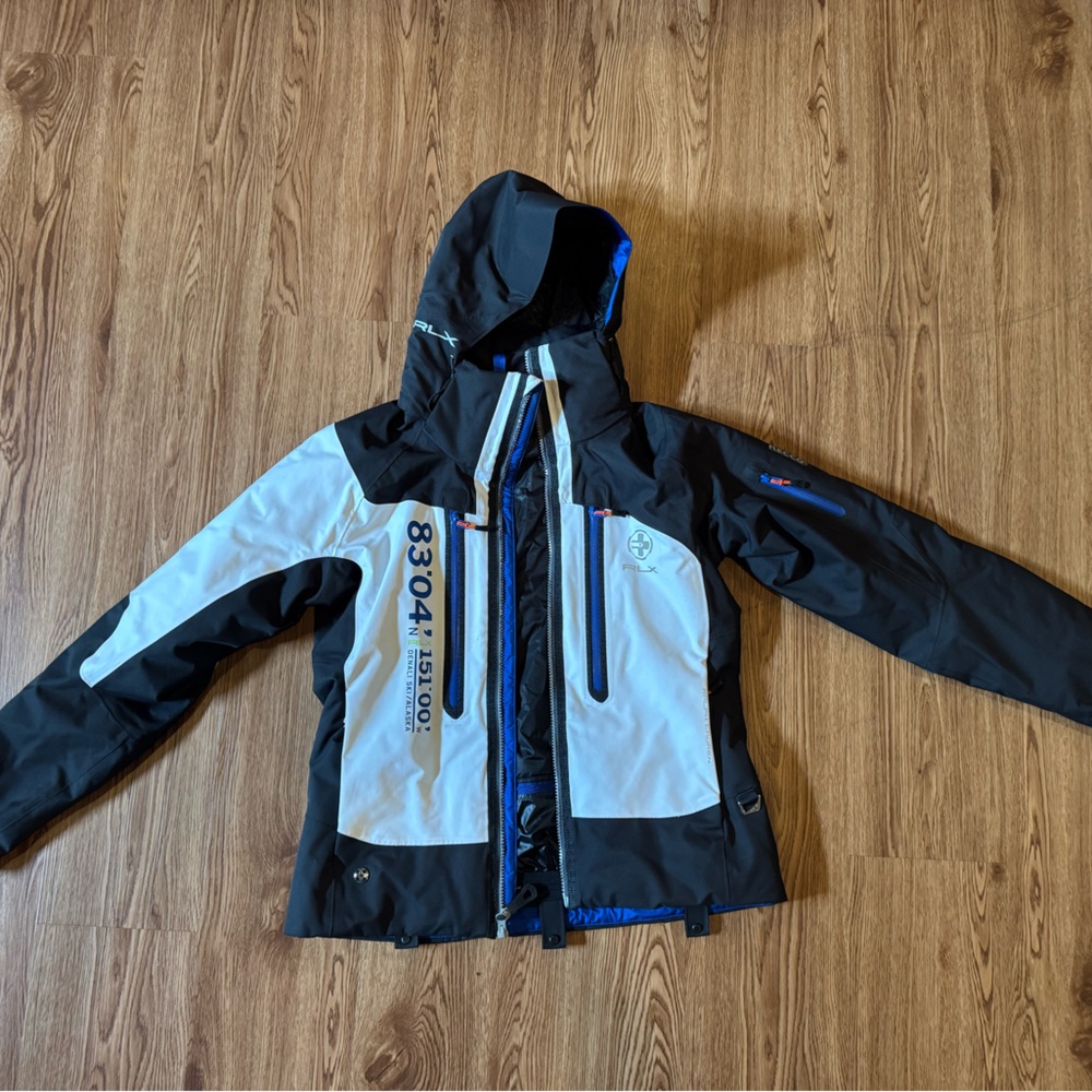 RLX Ralph Lauren Black and White Ski Jacket